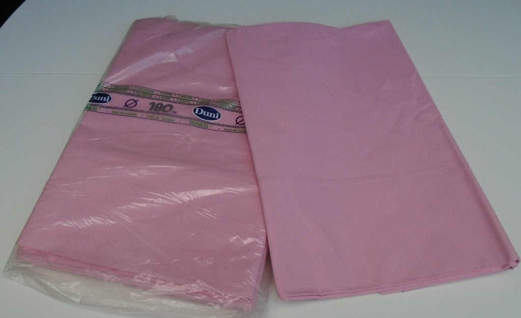 TAFELKLEED DUNI ROZE ROND 180 cm pak 5 STUKS, Huis en Inrichting, Keuken | Textiel, Tafelkleed of Tafelzeil, Nieuw, Overige materialen