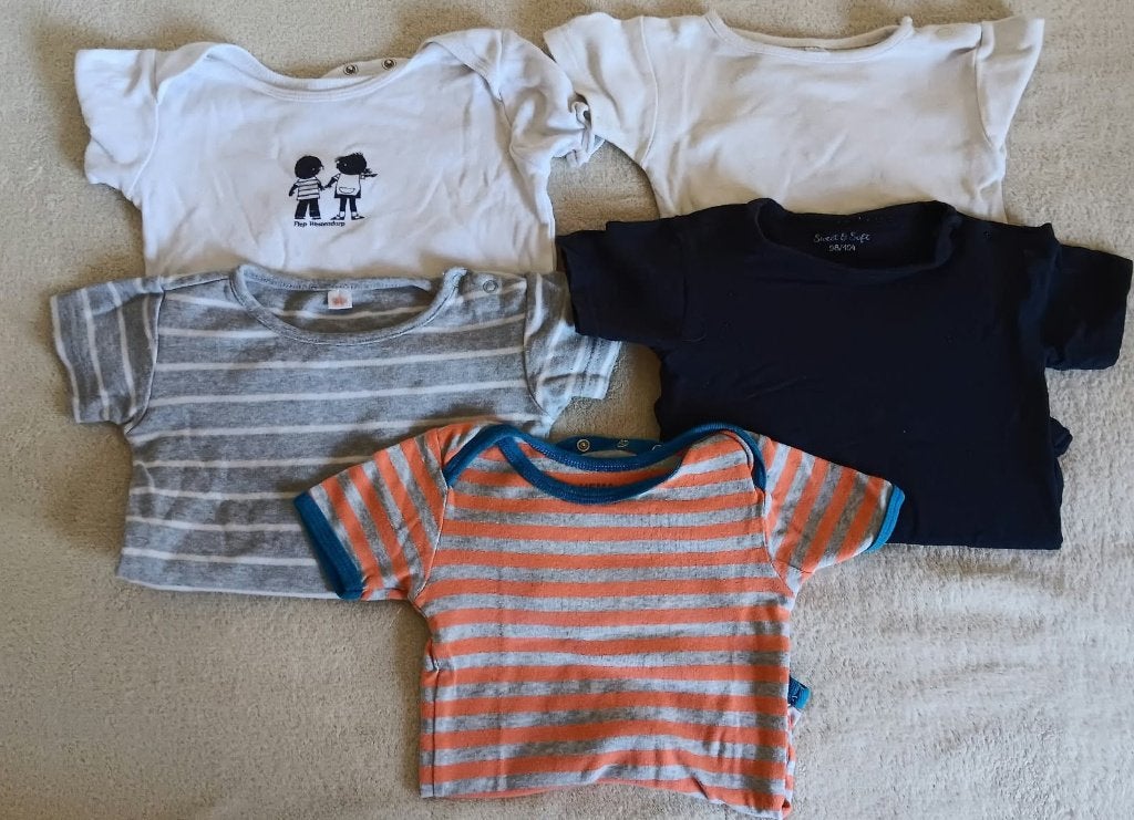 Rompers korte mouwen maat 98 / 104 (5 stuks), Kinderen en Baby's, Ophalen, Gebruikt, Jongen, Nacht- of Onderkleding
