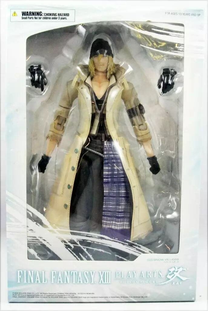 SEALED Final Fantasy XIII Play Arts Kai Snow Villiers figure, Games en Spelcomputers, Ophalen of Verzenden, Nieuw