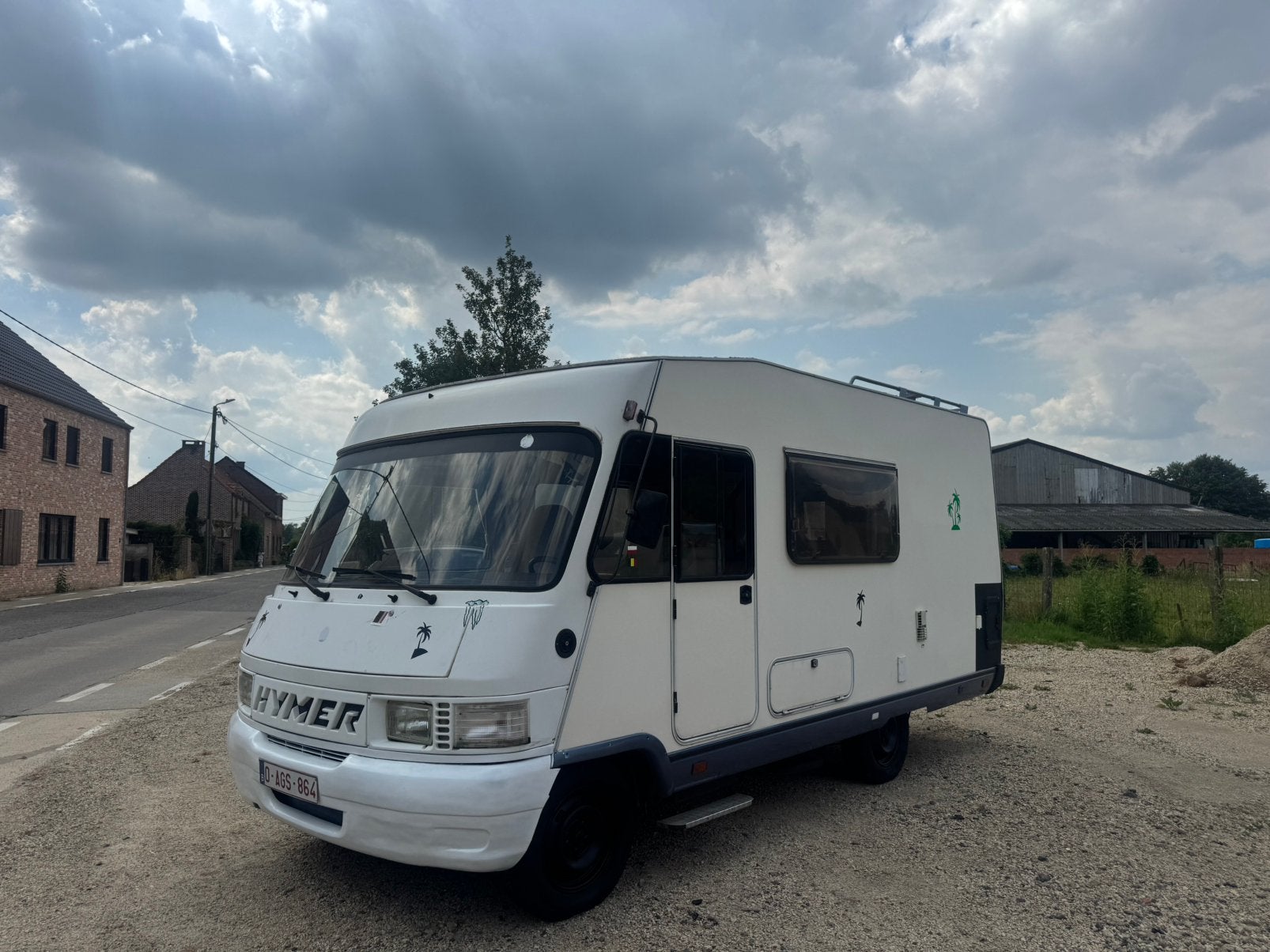 Hymer Fiat 2.5D - 124.000 km  - 08/1989, Caravanes & Camping, Camping-cars, Entreprise, Diesel, Fiat