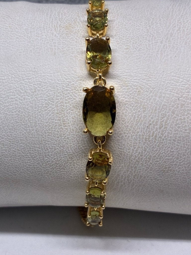 Zilver 925 Vergulde Armband met Lab-made Zultaniet, Bijoux, Sacs & Beauté, Enlèvement ou Envoi, Neuf, Gris, Argent