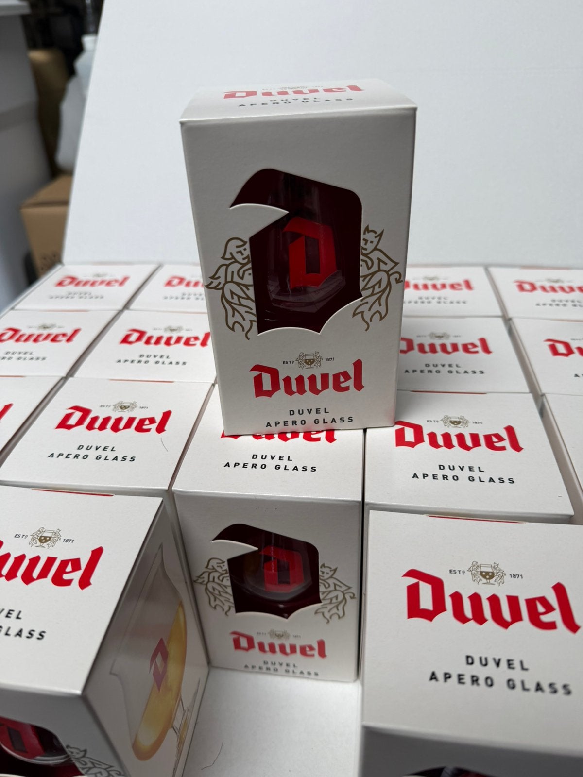 Duvel mini glazen, Elektronische apparatuur, Ophalen, Nieuw