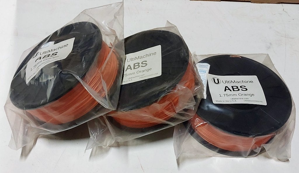 Makerbot ABS "Orange" 3D print filament 3 x 1 Kg, Informatique & Logiciels, Enlèvement ou Envoi, Neuf, Bobines de filament