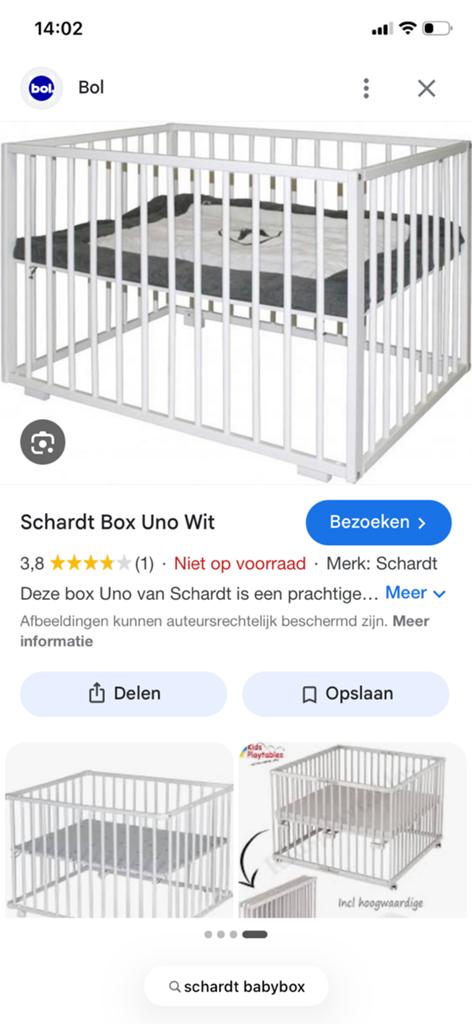 Baby park, blank hout, Kinderen en Baby's, Babyparken, Ophalen, Zo goed als nieuw