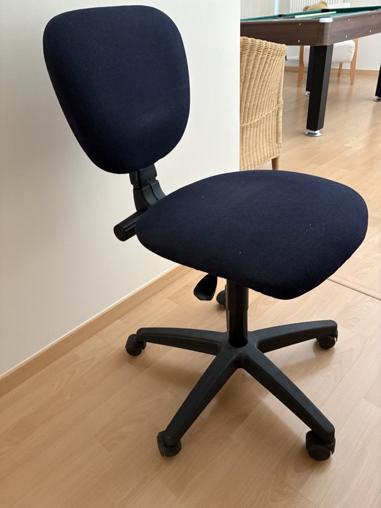 bureaustoelen, Huis en Inrichting, Ophalen, Gebruikt, Blauw, Bureaustoel