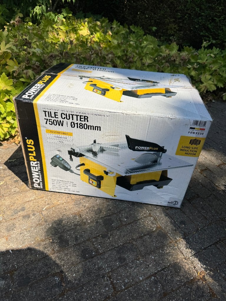 Elektrische tegelsnijder met diamantschijf POWX230, 600 à 1200 watts, 30 à 70 mm, Enlèvement, Utilisé