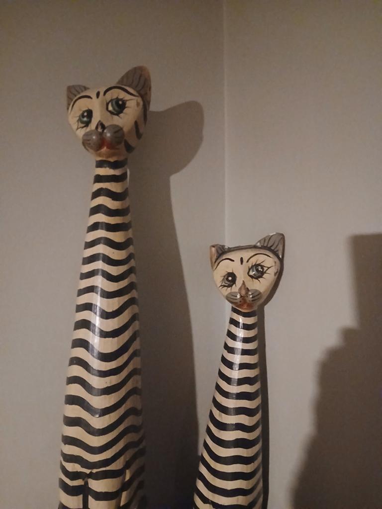 2grote kattenbeelden, Huis en Inrichting, Woonaccessoires | Overige, Ophalen