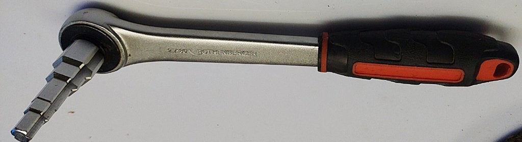 Nouveau  clés à radiateur Rothenberger avec cliquet de 1/2, Bricolage & Construction, Sanitaire, Enlèvement ou Envoi, Neuf, Chrome