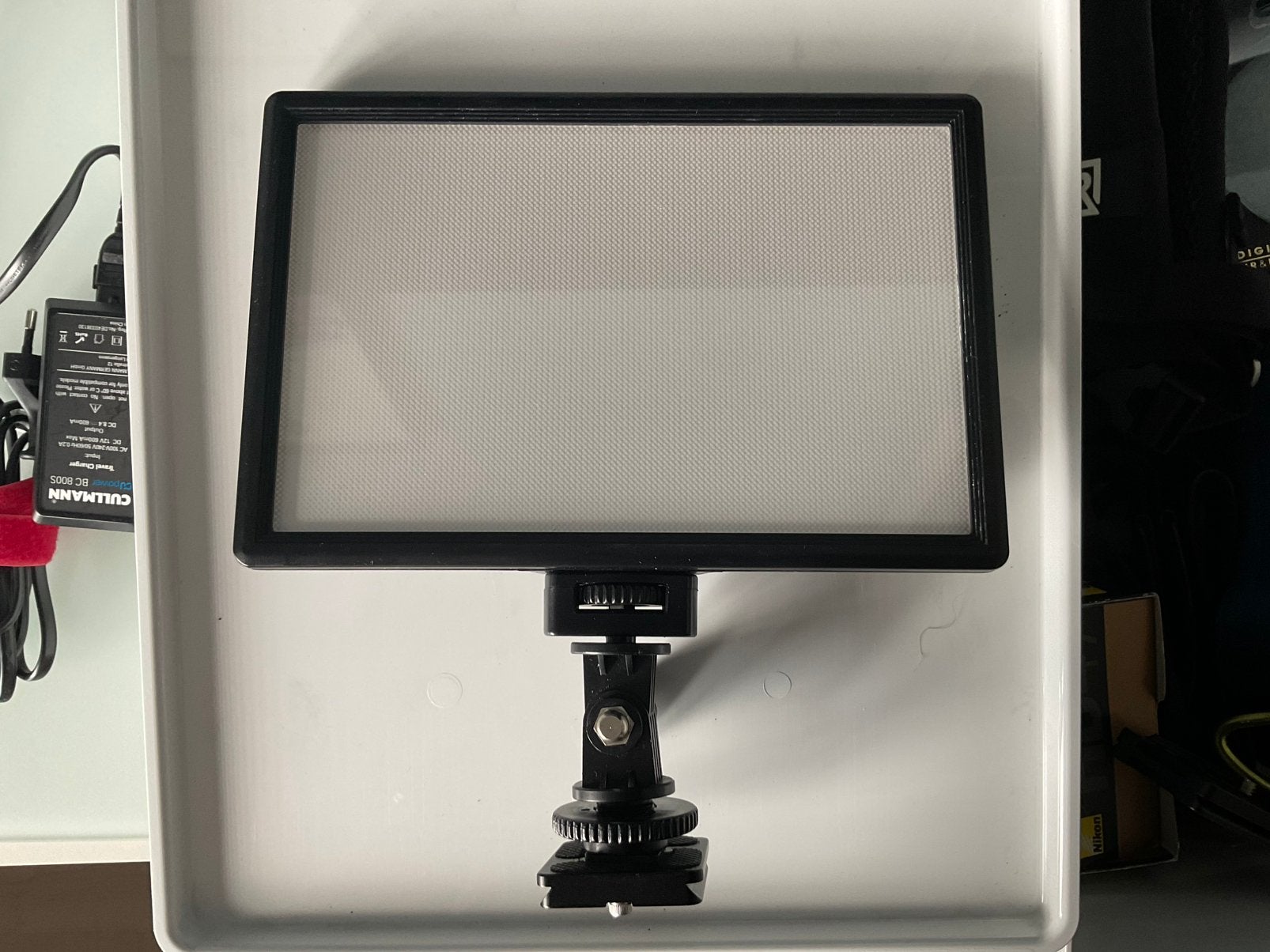 Viltrox L116T LED-paneel + cullman adapter en batterij, Enlèvement, Comme neuf