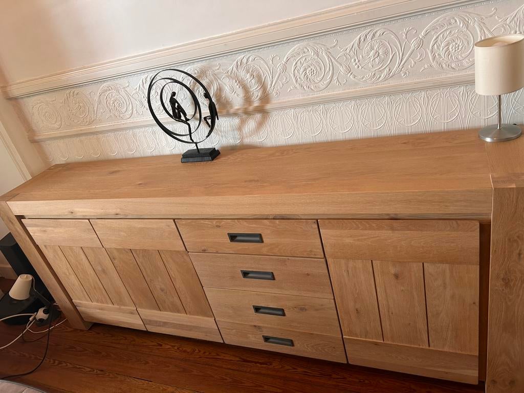 Buffet H&H, Huis en Inrichting, Kasten | Dressoirs, Zo goed als nieuw, 200 cm of meer, 25 tot 50 cm, Met lade(s), Met deur(en)