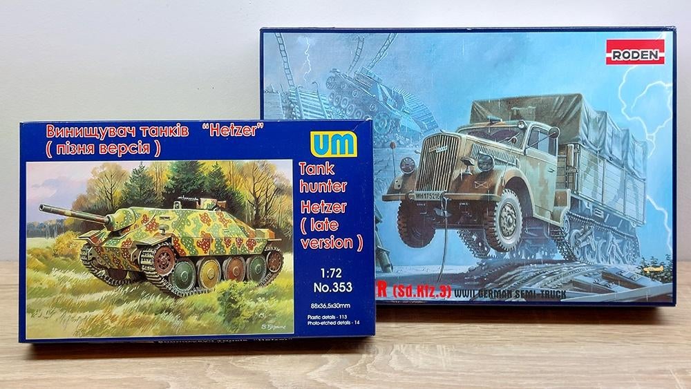 1/72 Hetzer UM - Opel Maultier Roden, Neuf, Autres marques, 1:50 ou moins, Tank