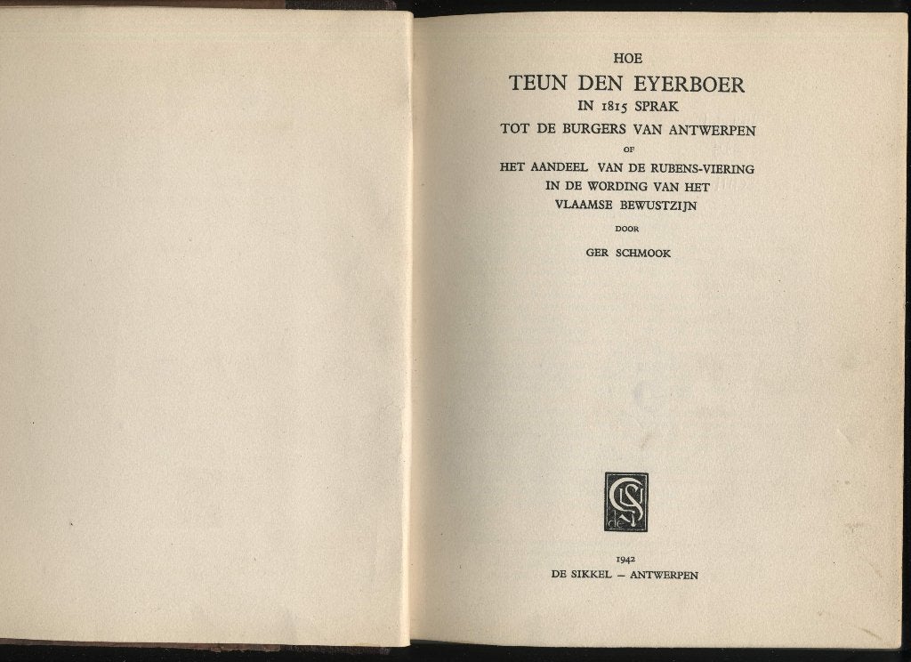 Hoe Teun den eyerboer in 1815 sprak tot de burgers, Boeken, Ophalen of Verzenden, Gelezen