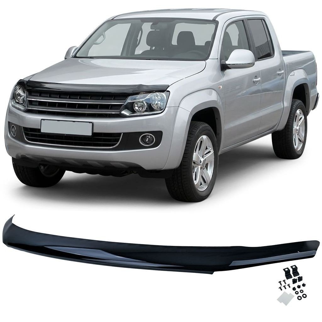 Motorkap Steenslag beschermer Voor VW Amarok Glans Zwart, Verzenden