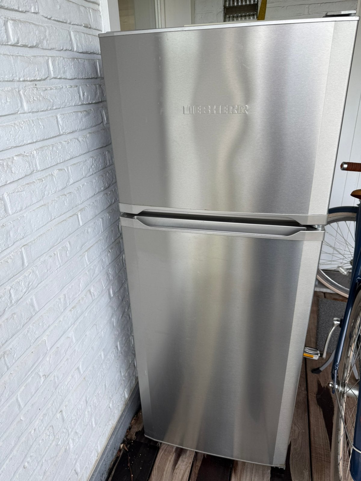 Frigo en diepvries gratis, Enlèvement, Utilisé, Avec compartiment congélateur
