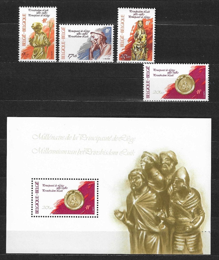 België OPC 1987-90 + BL56 Prinsdom Luik **, Ophalen of Verzenden, Postfris, Postfris