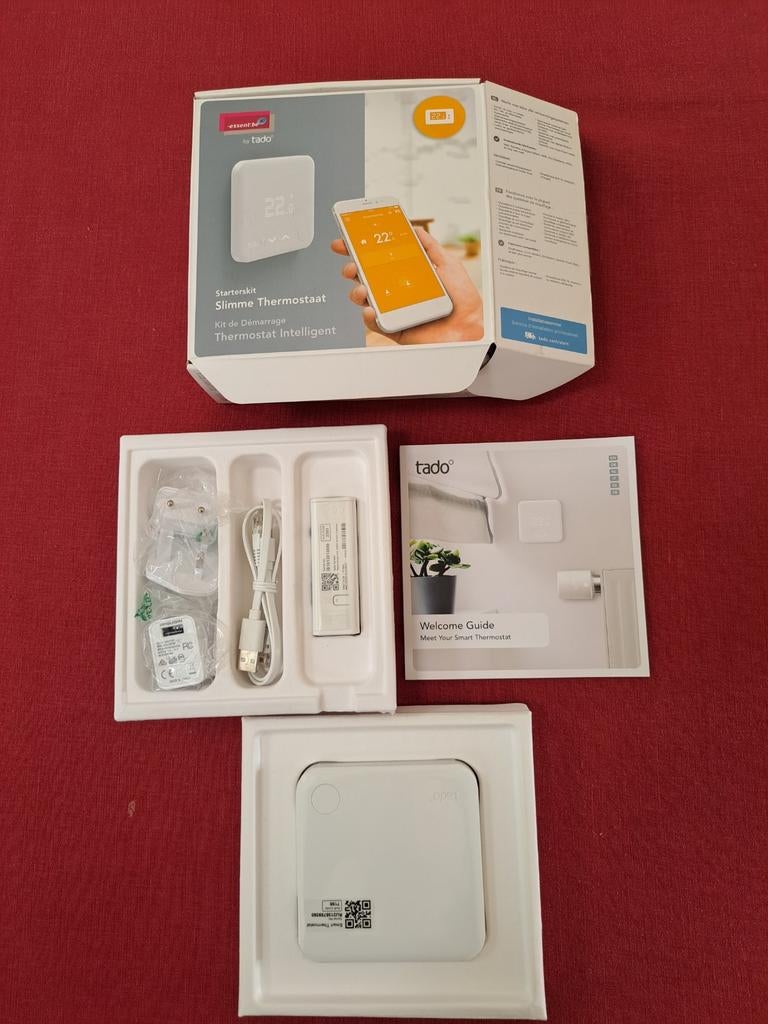 NIEUW Tado slimme thermostaat starterskit, Doe-het-zelf en Bouw, Ophalen of Verzenden, Slimme thermostaat, Nieuw