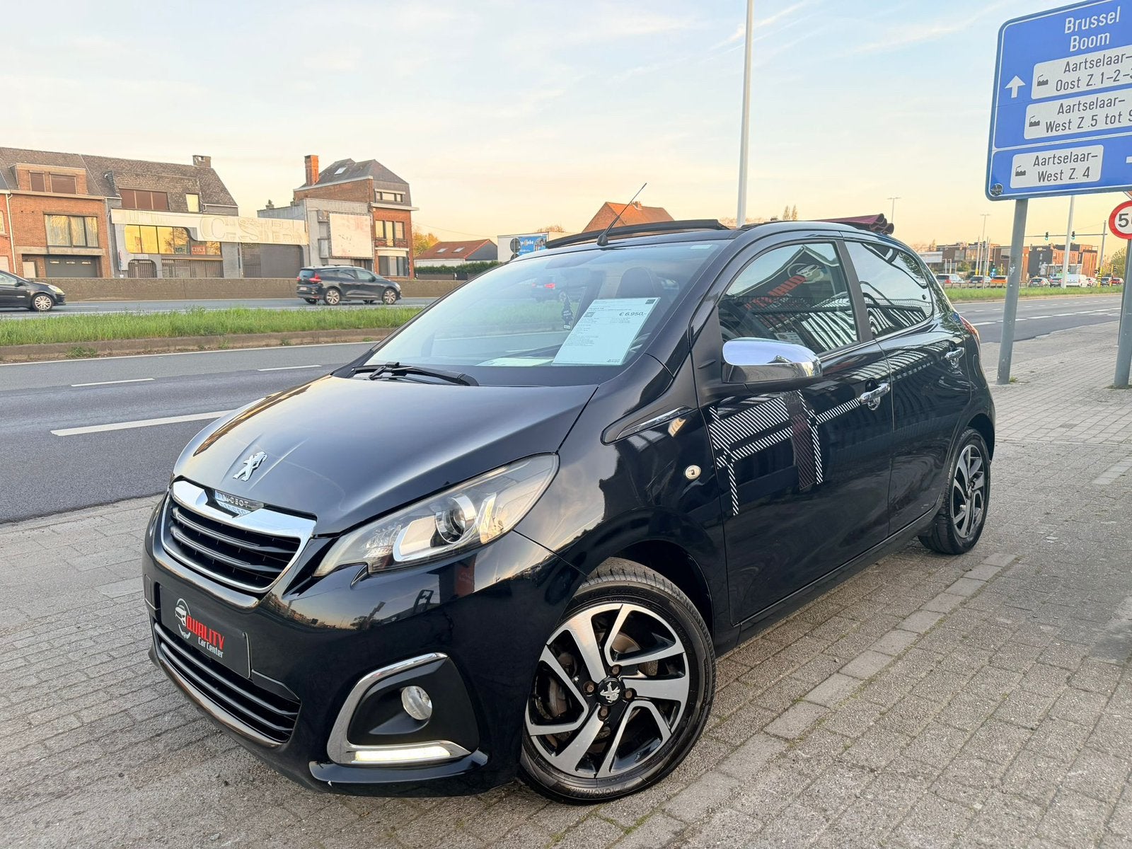 Peugeot 108 Open Air *ROLAND GARROS* 2015 1.2i Navi Camera, Auto's, Peugeot, Bedrijf, Te koop, ABS, Adaptive Cruise Control, Airbags