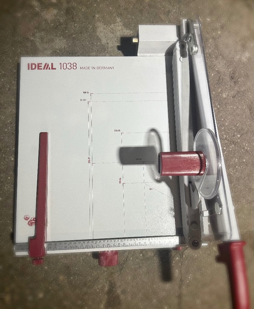 Cisaille à papier Ideal 1038, Neuf, Blanc, Enlèvement, Machine