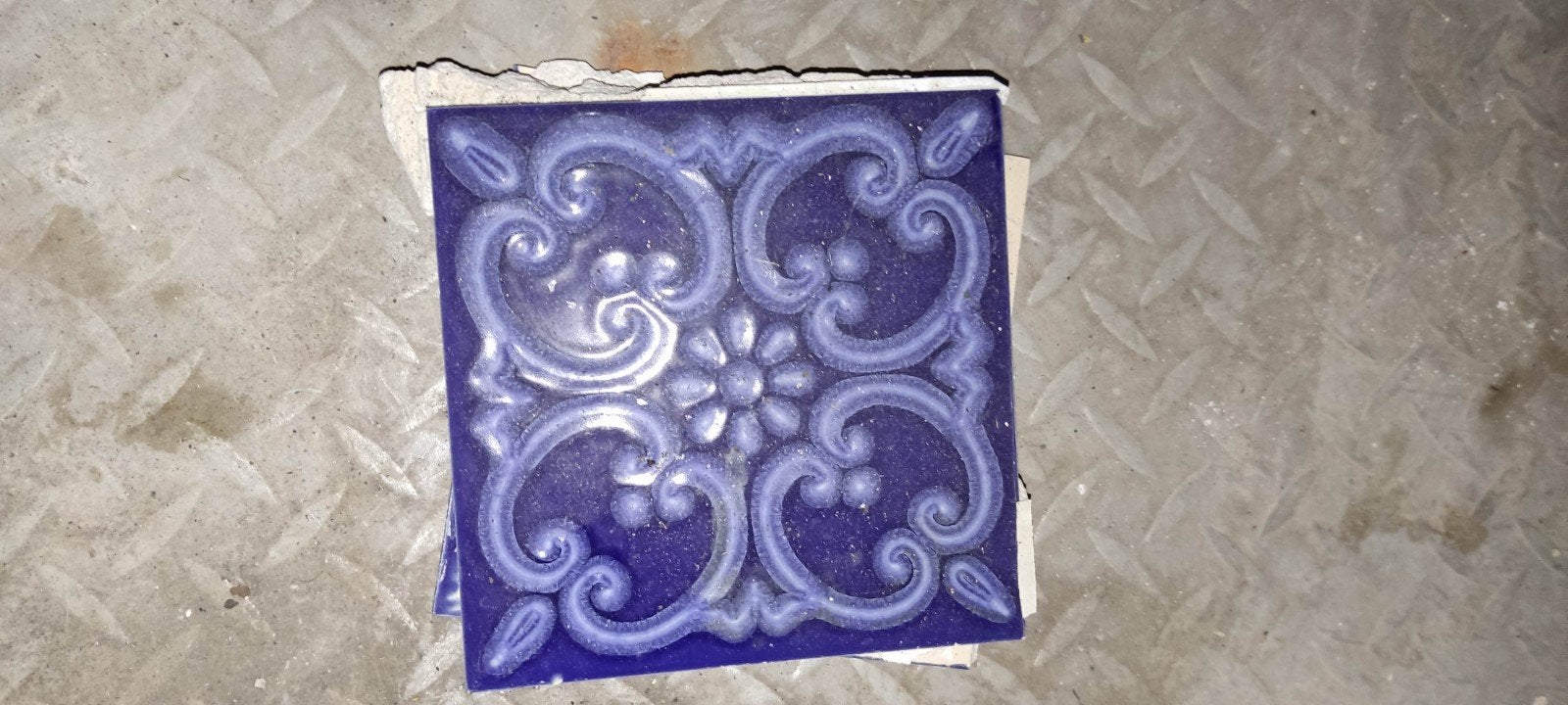 Faience blauw, Doe-het-zelf en Bouw, Tegels, Ophalen