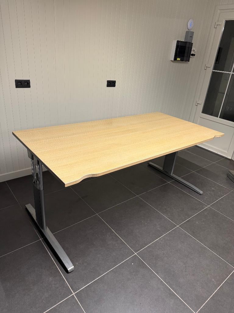 Robberechts in hoogte verstelbaar bureau 200 x 100 cm, Ophalen, Zit-sta bureau, In hoogte verstelbaar, Metaal