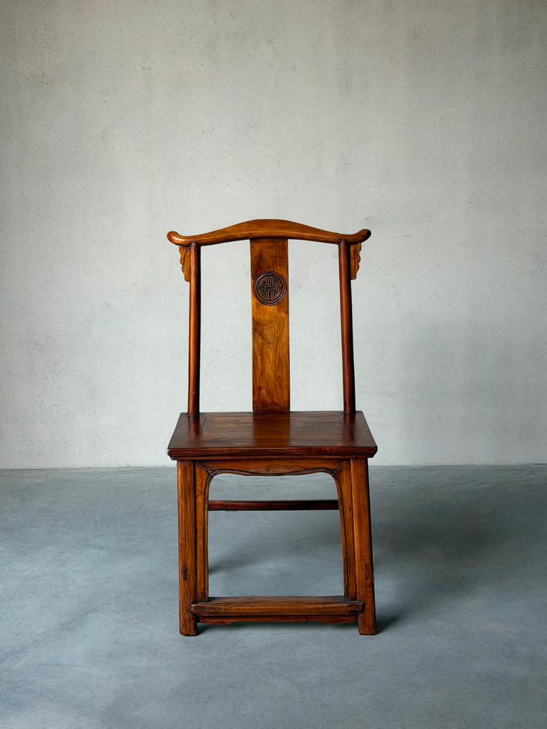 Chinese Ming stijl houten stoel – horseshoe chair – vintage, Antiek en Kunst, Antiek | Meubels | Stoelen en Sofa's, Ophalen