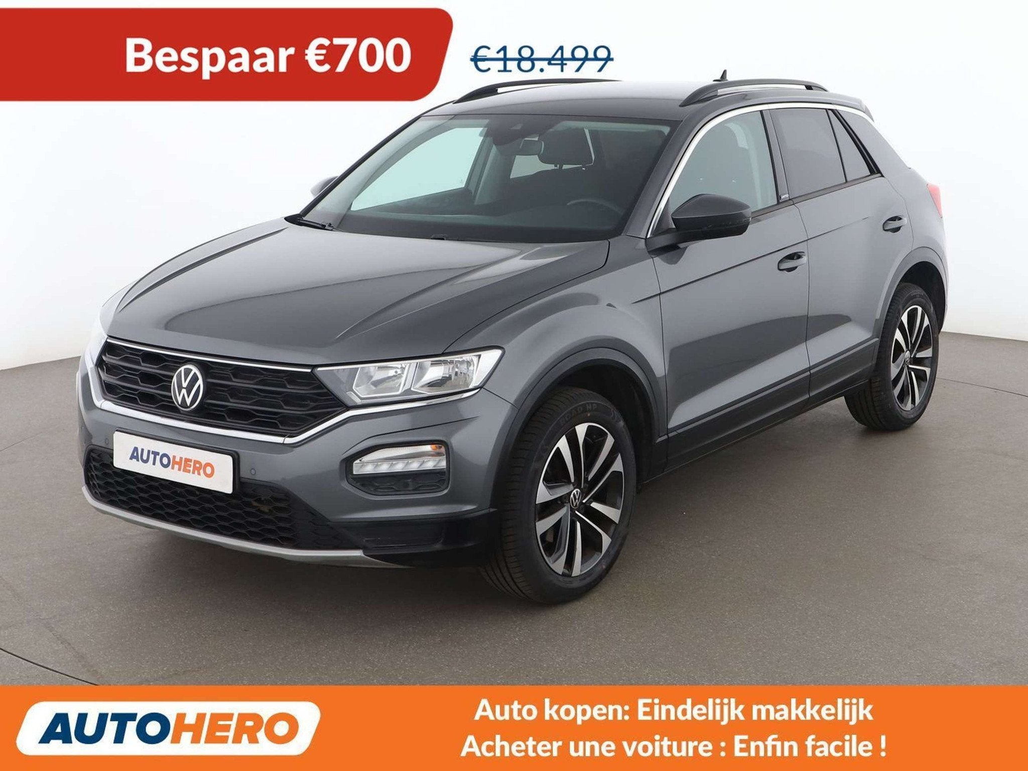 Volkswagen T-Roc 1.5 TSI ACT United, Argent ou Gris, Achat, Boîte manuelle, Noir