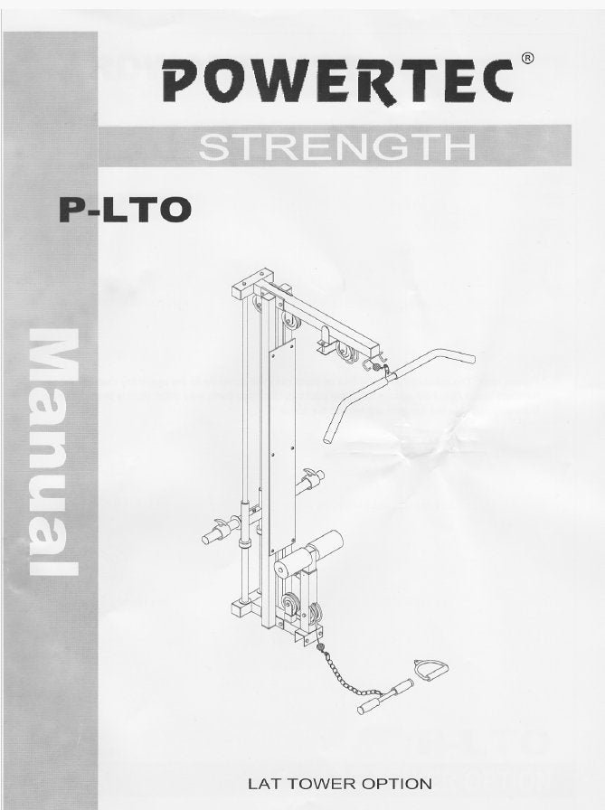 Powertec power cage squat rack met lat tower option, Ophalen, Gebruikt, Krachtstation