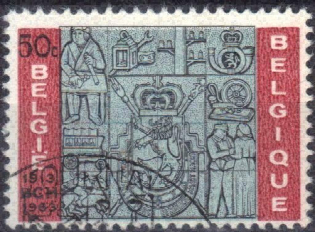 Belgie 1963 - Yvert/OBP 1271 - 40 jaar Postchecks (ST), Verzenden, Gestempeld, Gestempeld