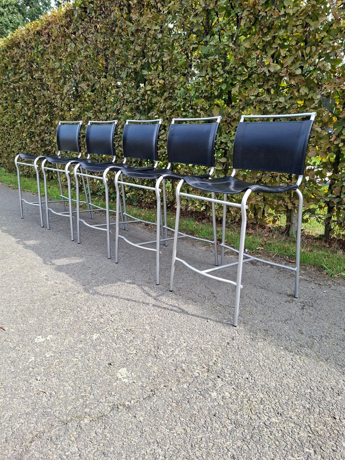 tabourets design vintage italiens, Enlèvement, Cuir