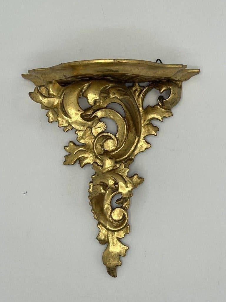 VERGULD GOUDEN WANDCONSOLE, MUURPLANK, Antiek en Kunst, Verzenden