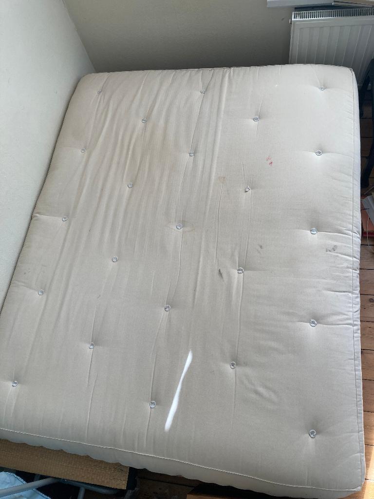 Futon 140 x 200, Ophalen, Gebruikt, Tweepersoons, 140 cm