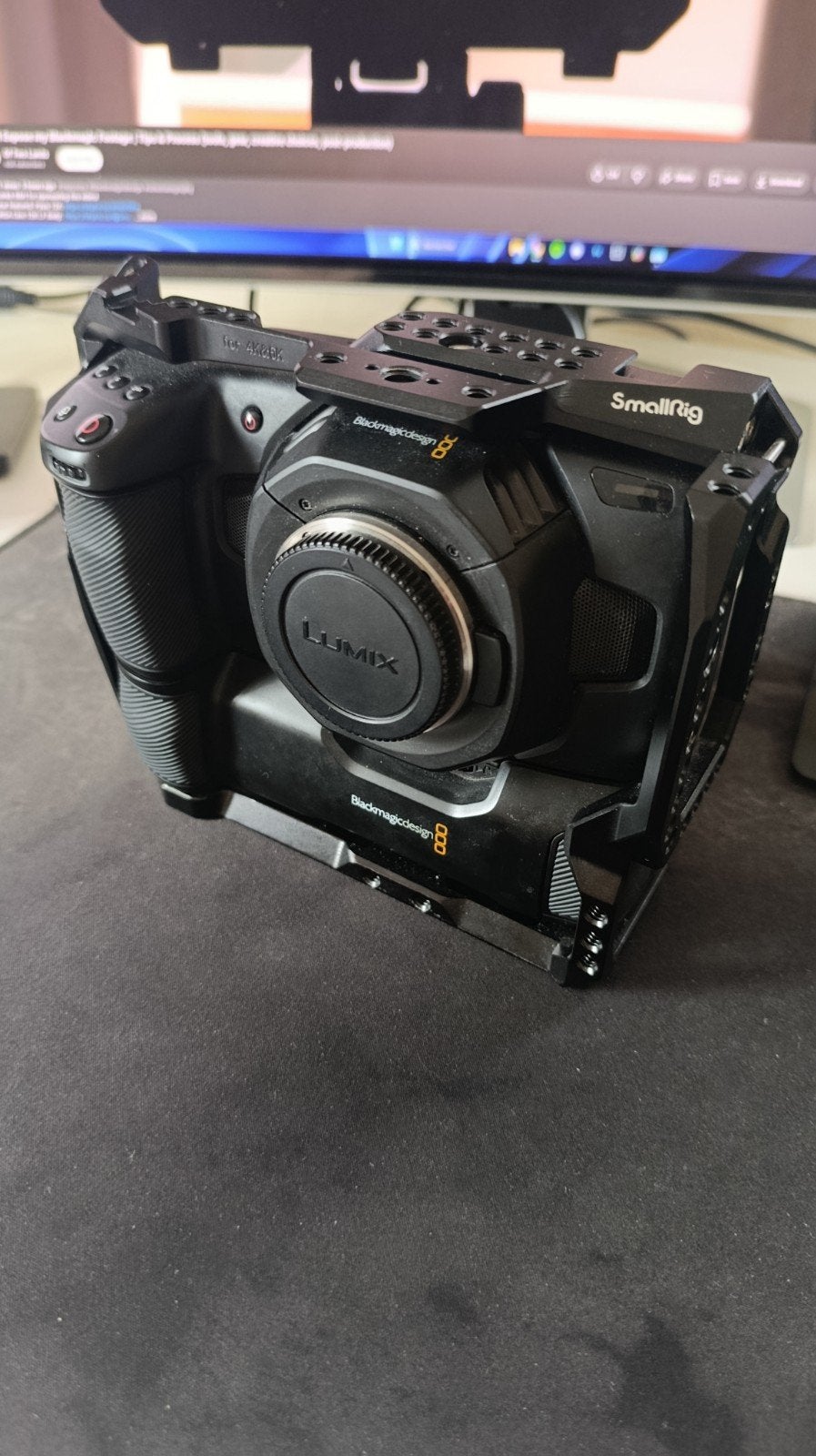 BLACKMAGIC 4K + GRIP + CAGE + CFAST 512GB CARD, Enlèvement ou Envoi, Caméra