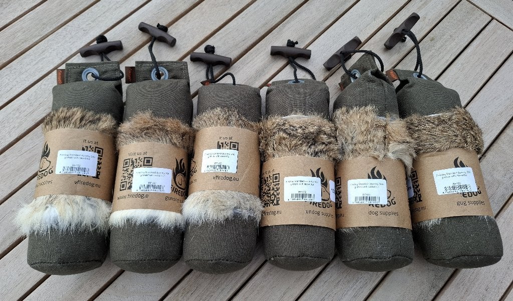 Firedog Standard dummy kaki met konijnenpels.6 stuks, Ophalen of Verzenden, Nieuw