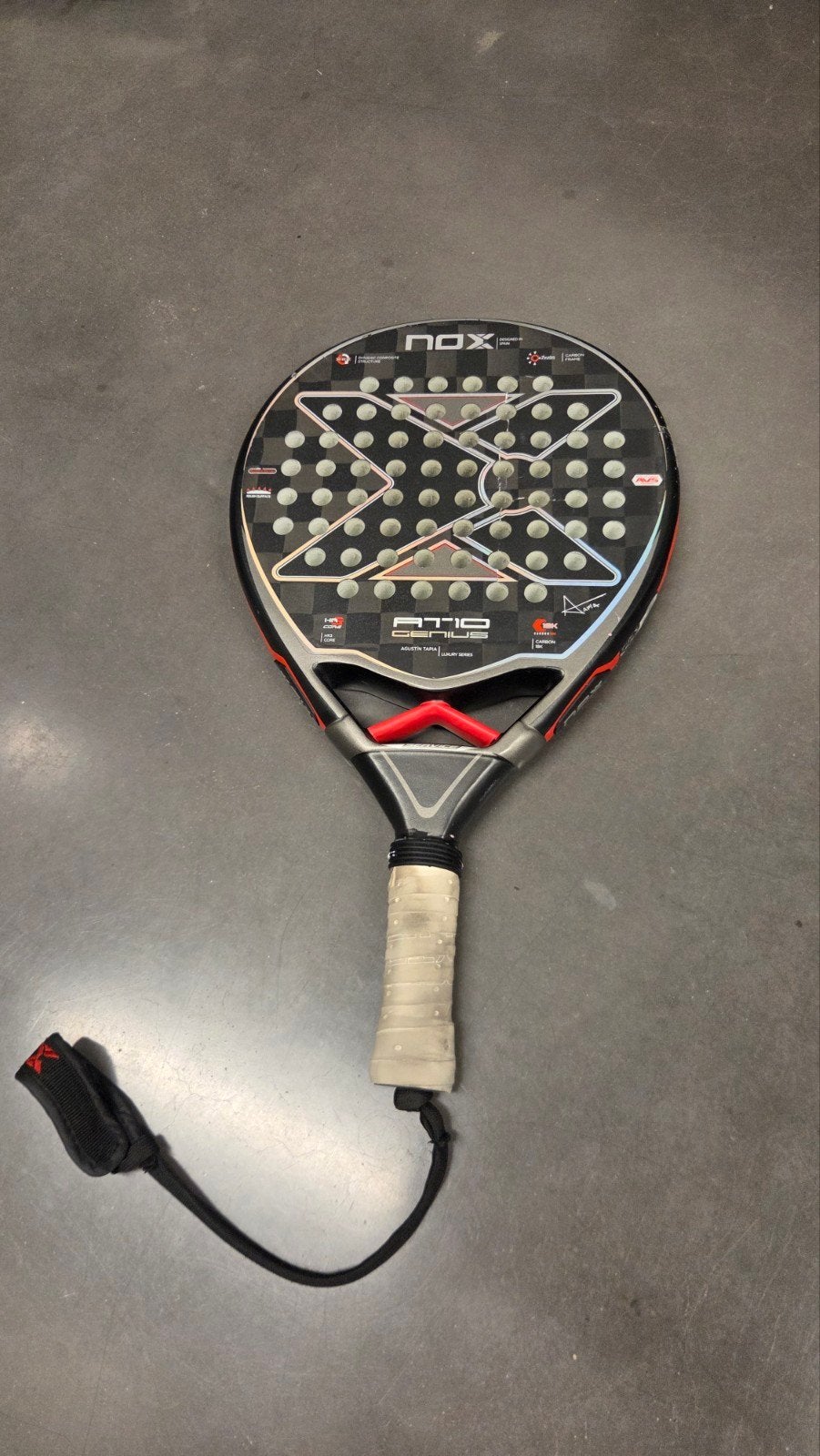 Nox AT10 18k padelracket, Enlèvement ou Envoi, Utilisé, Raquette de padel
