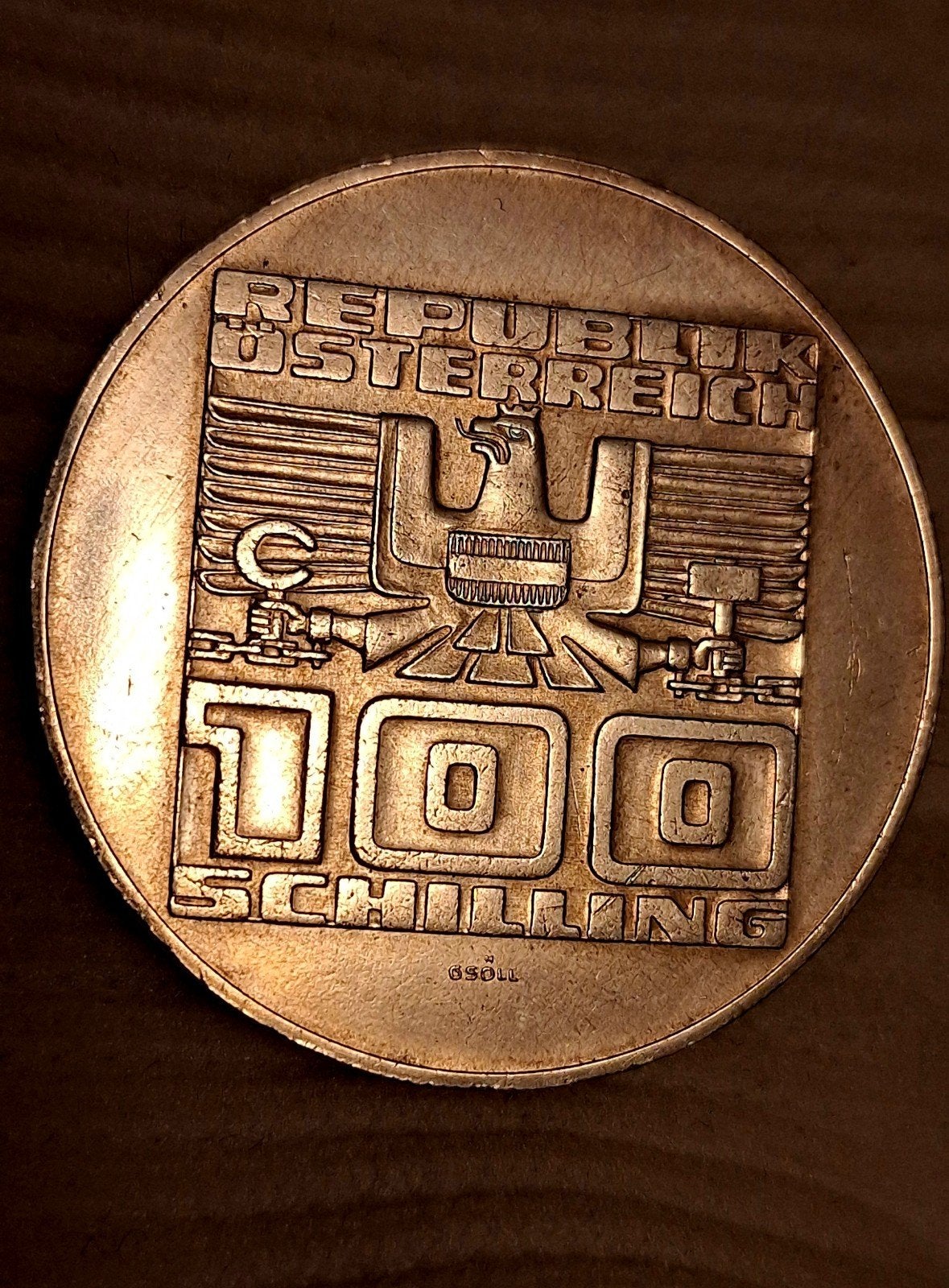 Zilveren munt 100 Schilling 1977 – Hohensalzburg (Oostenrijk, Envoi, Autriche, Argent