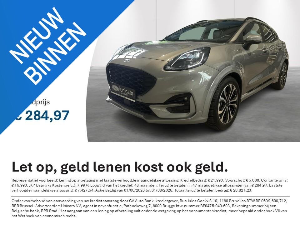 Ford Puma 1.0i Ecoboost mHEV 114kW Aut. ST-Line X AUTOMAAT, https://public.car-pass.be/vhr/8e0c5025-8cda-4435-bb3d-3ffa8fe24eb9