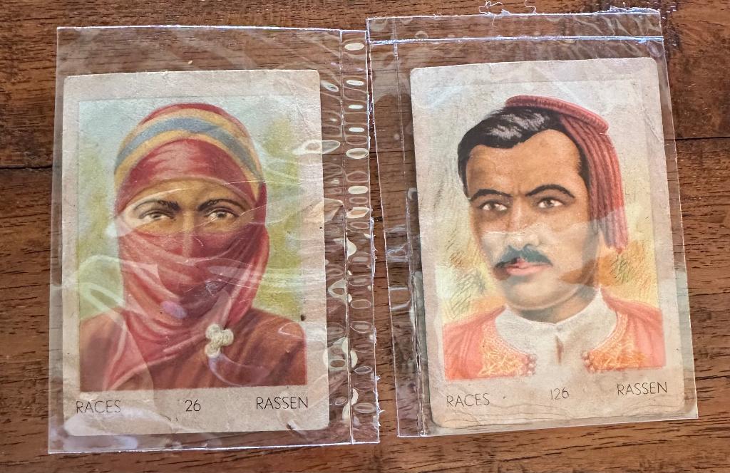 oude 2 plakprenten Rassen Jacques, 1960 tot 1980, Ophalen of Verzenden, Zo goed als nieuw, Prent