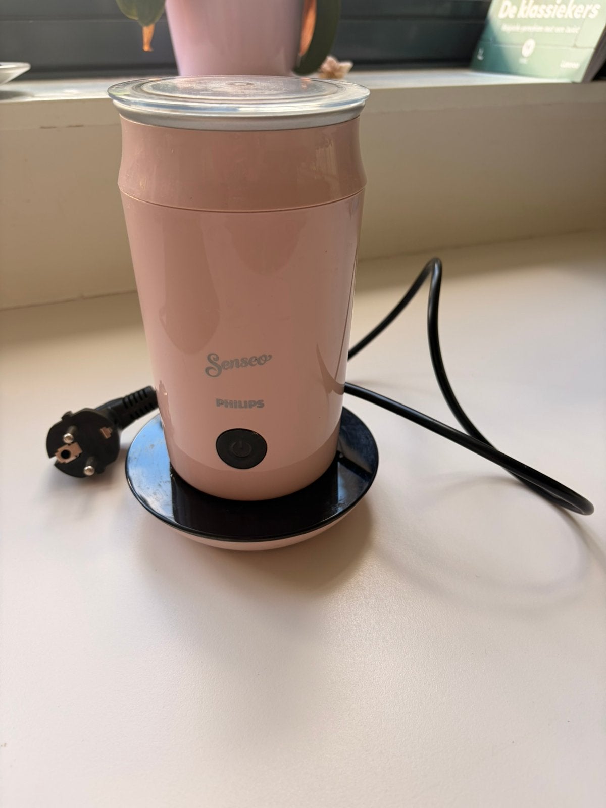 Melkopschuimer Philips roze, Ophalen of Verzenden, Zo goed als nieuw