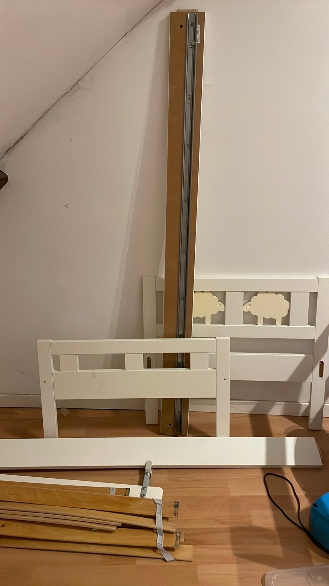 Peuterbed van Ikea, Ophalen, Gebruikt, 140 tot 160 cm, Lattenbodem
