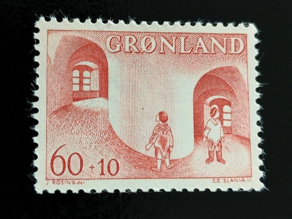 Groenland 1968 - kinderwelzijn - toeslagzegel  **, Postzegels en Munten, Verzenden, Denemarken, Postfris