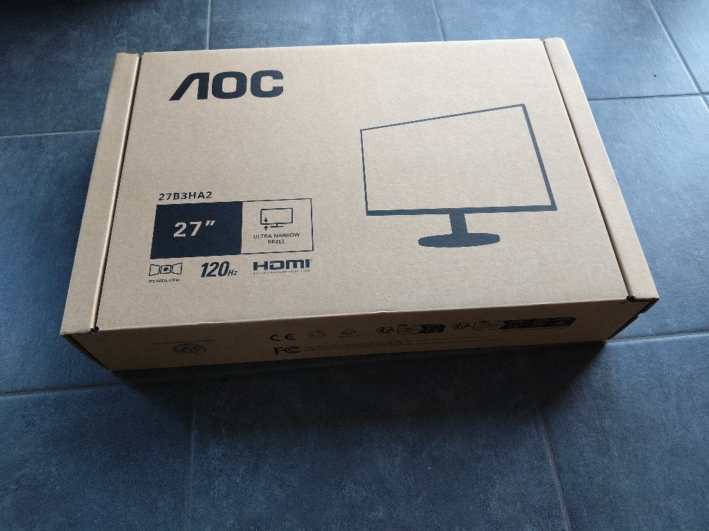 AOC 27" 120hz 1ms IPS 27B3HA2 Toujours scellé, Informatique & Logiciels, Moniteurs, HDMI, IPS, 1 à 2 ms, Enlèvement