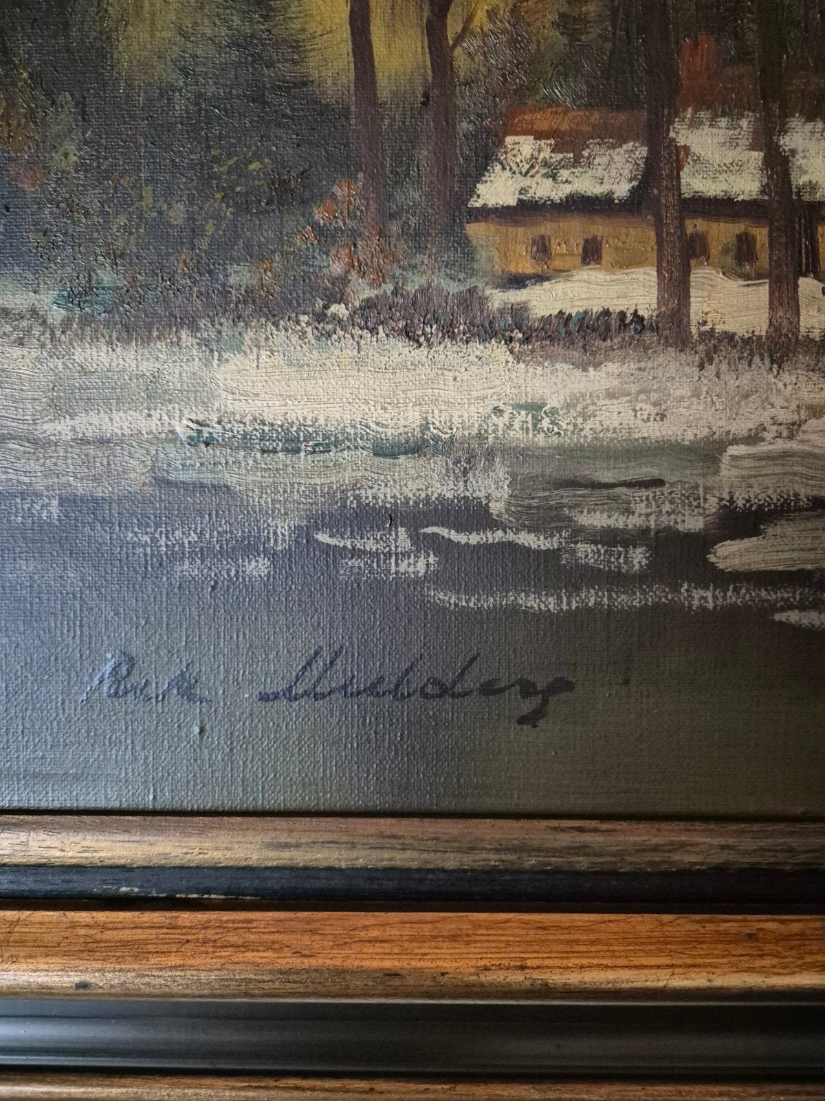 oud schilderij 45 euro, Enlèvement, Paysage, Toile