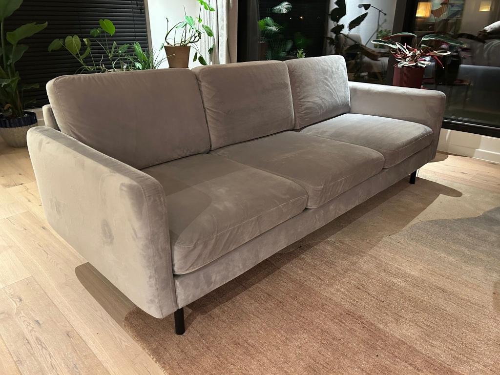 Bolia Scandinavia Remix zetel + poef, Maison & Meubles, Canapés | Sofas & Chaises Longues, 200 à 250 cm, Scandinavisch, Enlèvement