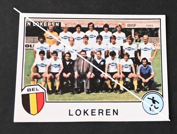 Panini Eurofootball 82 / Ploegfoto Lokeren, Verzamelen, Verzenden, Zo goed als nieuw, Poster, Plaatje of Sticker