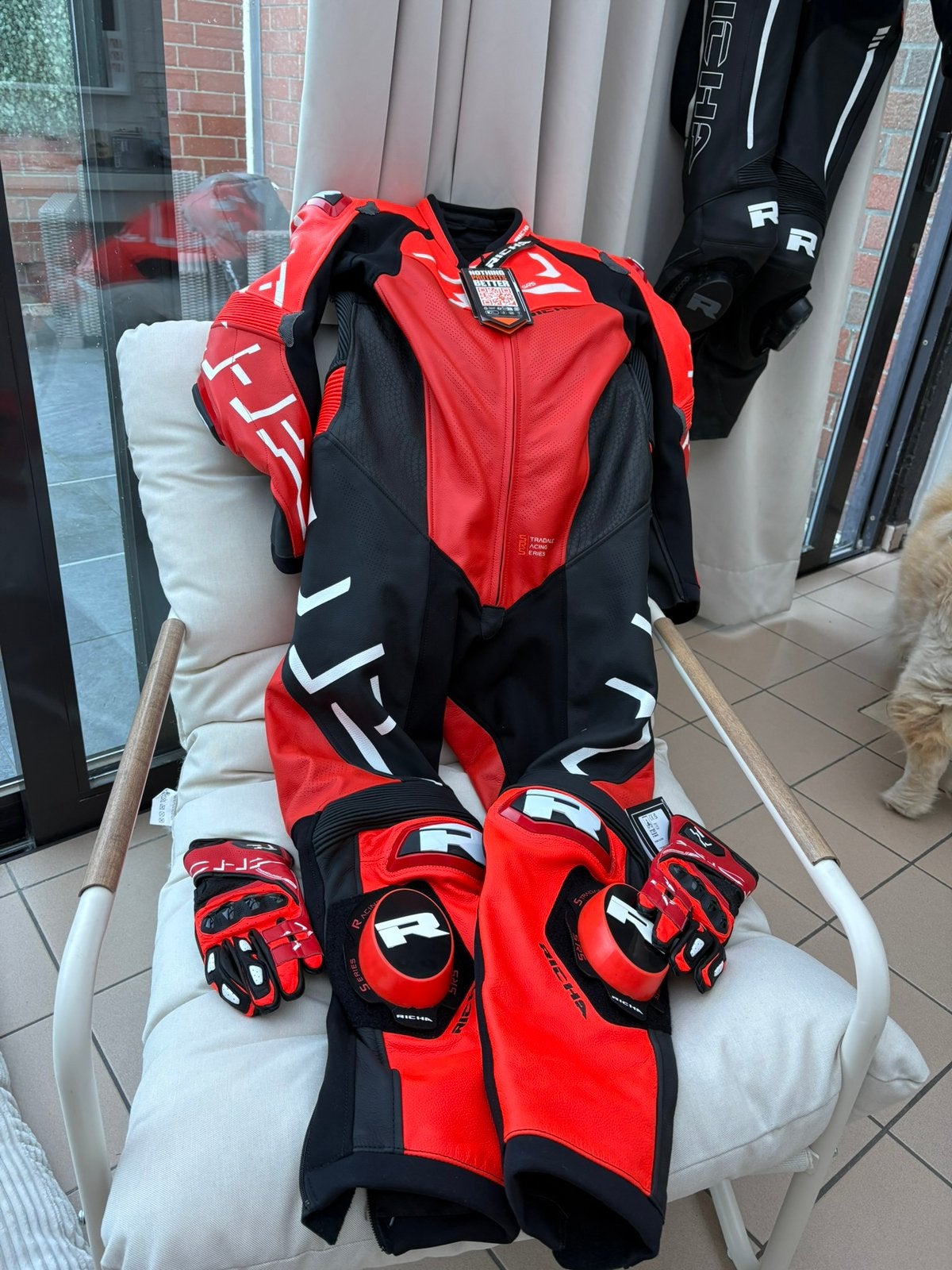 Richa stradale gp 1delig motorpak maat 54 inclusief sliders, Ophalen, Nieuw zonder kaartje, Heren, Combipak