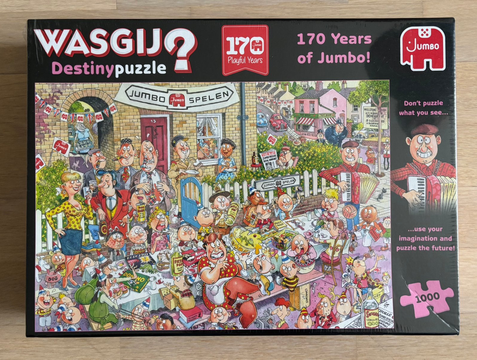 Puzzel Wasgij 1000 stukjes (NIEUW), Ophalen of Verzenden, 500 t/m 1500 stukjes, Nieuw, Legpuzzel