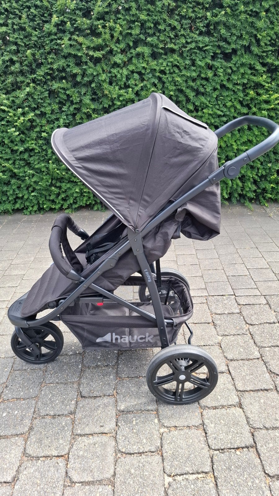 Buggy zwart Hauck rapid 3 in zeer goede staat, Kinderen en Baby's, Buggy's, Ophalen, Gebruikt, Overige merken, Verstelbare rugleuning