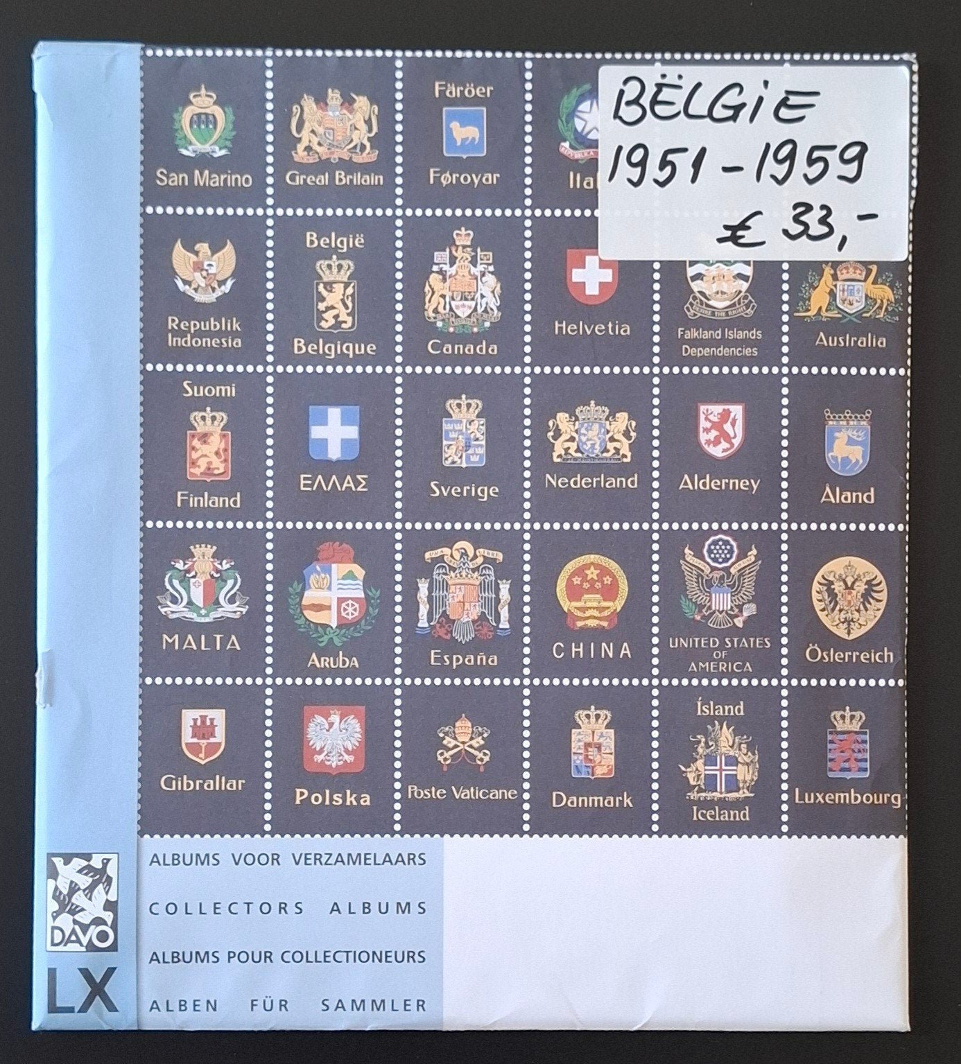 België: Davo bladen voor de jaren 1951/'59., Postzegels en Munten, Postzegels | Europa | België, Ophalen of Verzenden