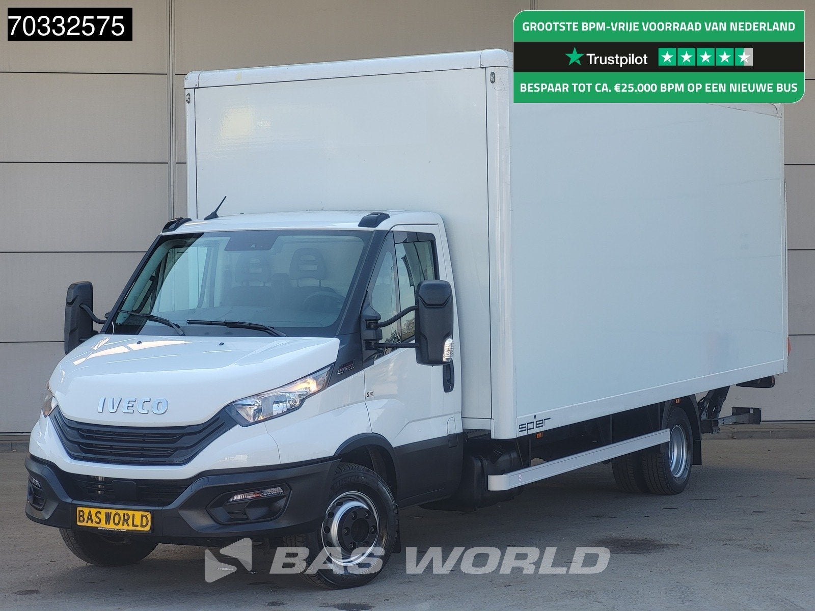 Iveco Daily 70C21 3.0L Automaat 1000KG Laadklep Luchtvering, Stof, Gebruikt, Euro 6, 4 cilinders