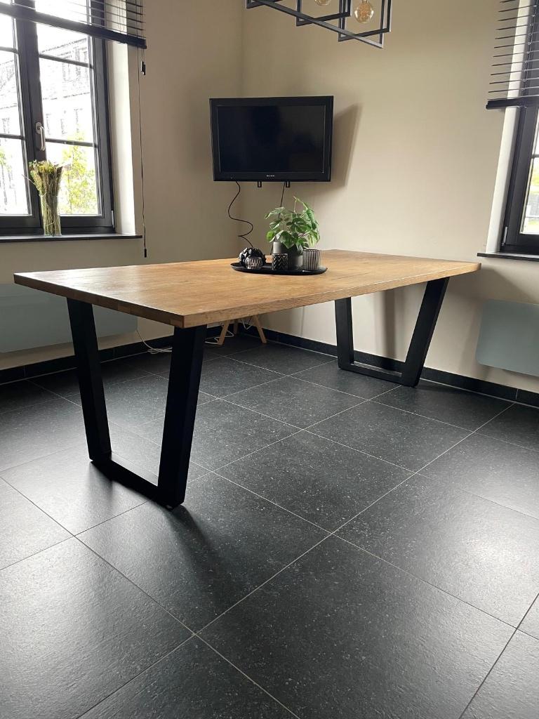 6-persoons eettafel teak, Ophalen, Teakhout, 200 cm of meer, 50 tot 100 cm